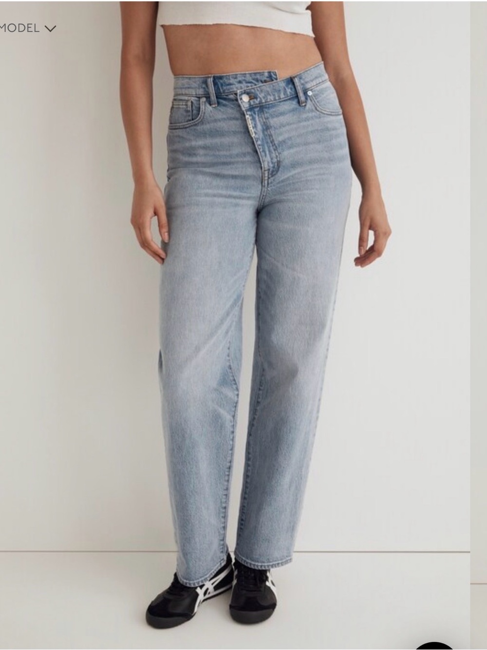 Madewell x Molly Dickson Light Wash High-Rise Straight Jeans